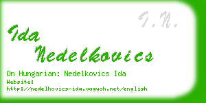 ida nedelkovics business card